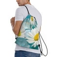 thumbnail image 1 of Ratiio Daisy Flowers Print Drawstring Backpack Bag Sport Gym Sackpack Heavy Duty String Backpack for Men Women, 1 of 7