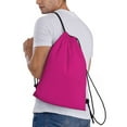 thumbnail image 1 of Ratiio Darkmagenta Print Drawstring Backpack Bag Sport Gym Sackpack Heavy Duty String Backpack for Men Women, 1 of 7