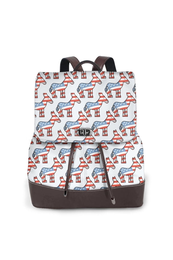 Donkey Pattern Womens Backpack Purse Leather Backpack Purse for Women Travel Fashion Backpack Designer Ladies Shoulder Bags