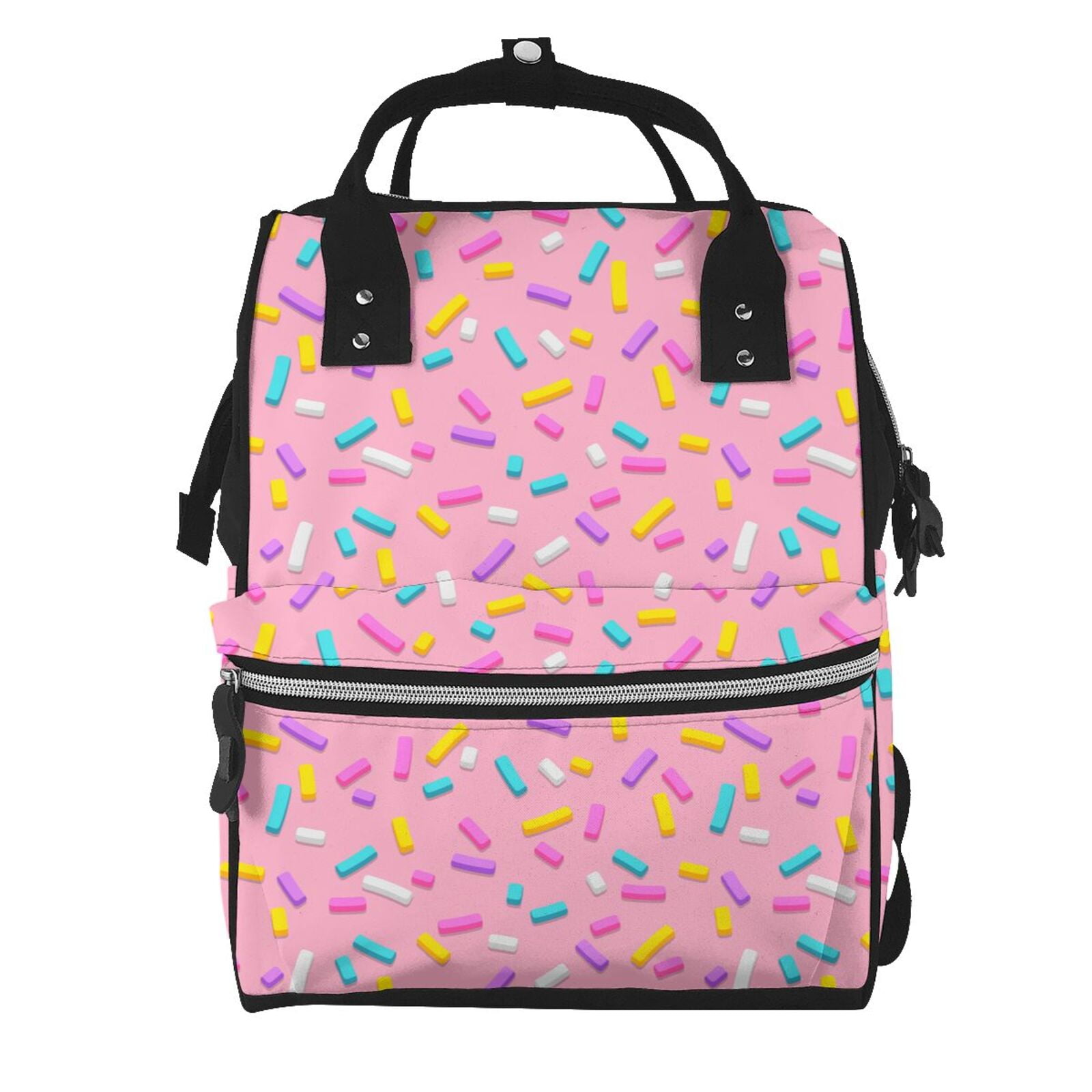 Ratiio Donut Mummy Backpack - Waterproof Twill Canvas, Large Capacity Diaper Bag with Multiple Pockets and Adjustable Straps