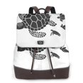 thumbnail image 1 of Ratiio Family Of Sea Turtles Pattern Womens Backpack Purse Leather Backpack Purse for Women Travel Fashion Backpack Designer Ladies Shoulder Bags, 1 of 4