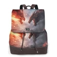 thumbnail image 1 of Ratiio Fire Sky Dragon Pattern Womens Backpack Purse Leather Backpack Purse for Women Travel Fashion Backpack Designer Ladies Shoulder Bags, 1 of 4