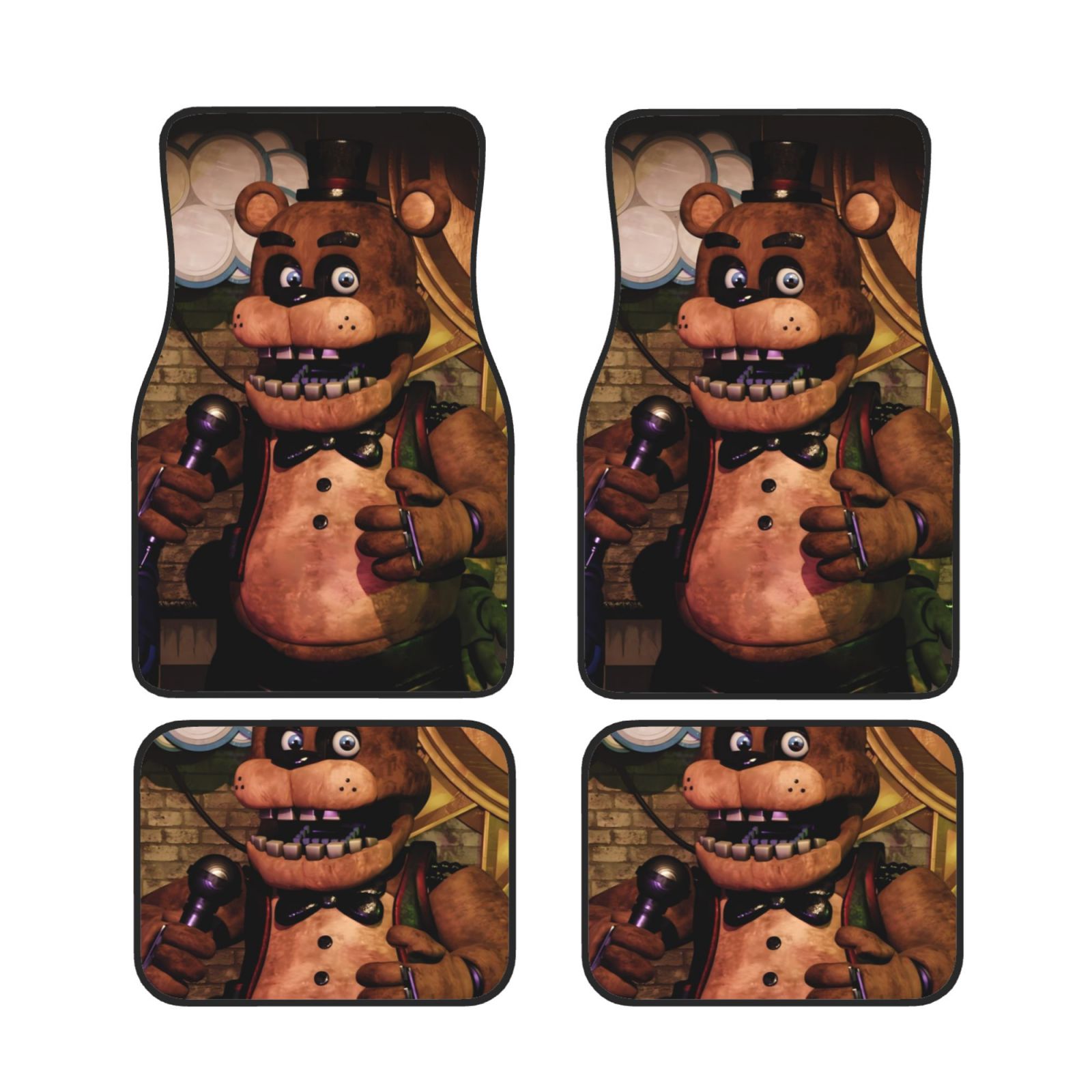 Ratiio Five Nights At Freddy'S Print Car Floor Mats Full Set, Car Mats ...