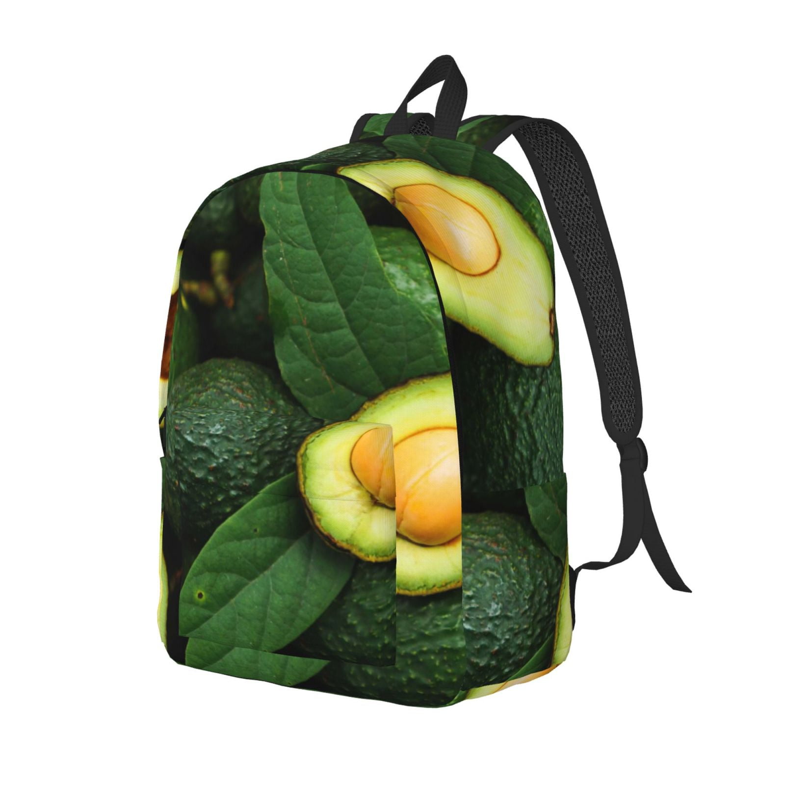 Ratiio Fresh Avocados Print Canvas Backpack for Women & Men Retro ...