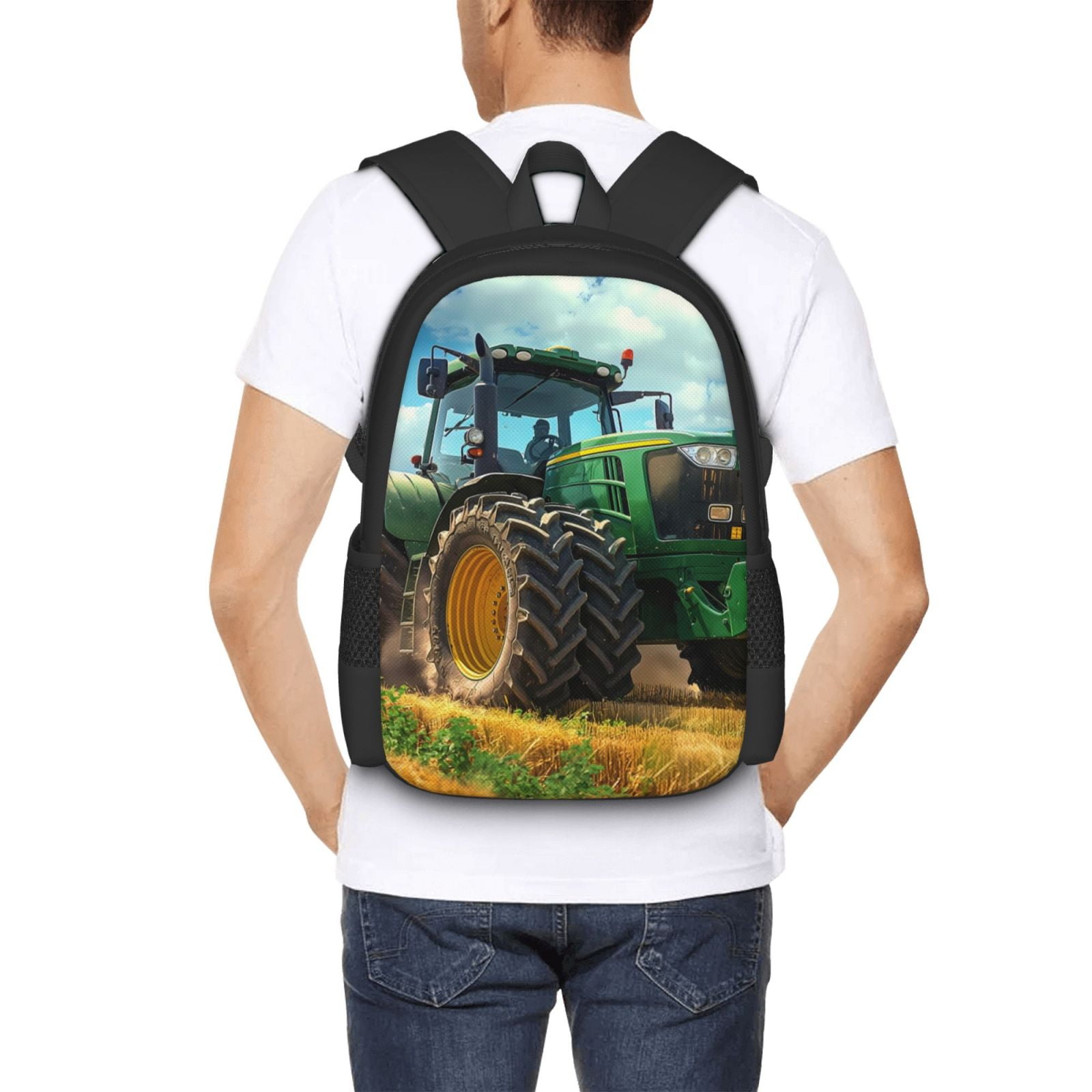 Tractor Ted Backpack Ratiio Green Tractor Field Backpack for Men and Women - Durable 600D ...