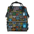 thumbnail image 1 of Ratiio Happy Father Day Mummy Backpack - Waterproof Twill Canvas, Large Capacity Diaper Bag with Multiple Pockets and Adjustable Straps, 1 of 5