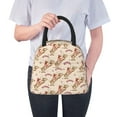 thumbnail image 1 of Ratiio Howdy Cowgirl Print Insulated Lunch Bag Women Reusable Lunch Box with Pocket for Work Picnic Travel, 1 of 6