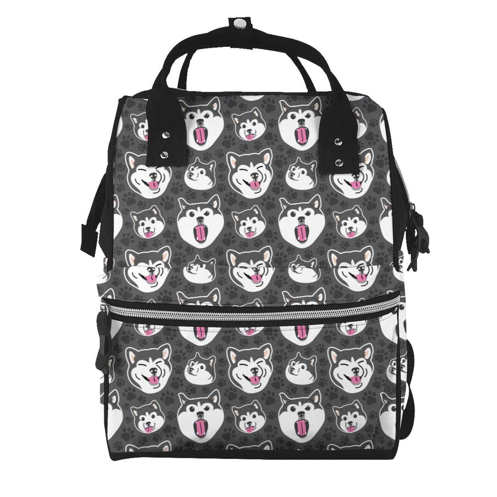 Ratiio Husky Mummy Backpack - Waterproof Twill Canvas, Large Capacity Diaper Bag with Multiple Pockets and Adjustable Straps
