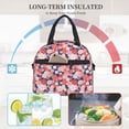 thumbnail image 1 of Ratiio Japanese Cherry Blossoms Pattern Lunch Bag ,Insulated Lunch Box, Small Leakproof Cooler Food Lunch Containers Reusable High Capacity Lunch Tote Bags, 1 of 6