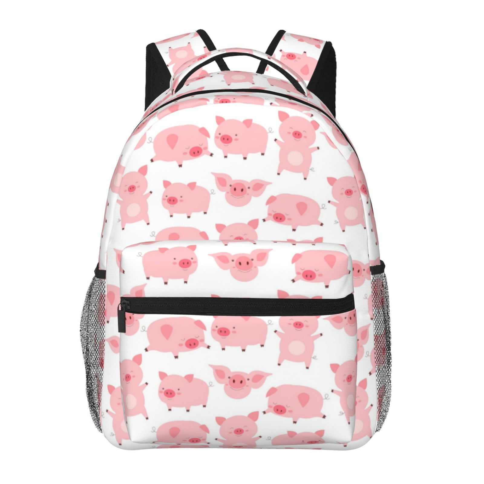 Ratiio Kawaii Pigs Print Eco-Friendly Casual Backpack, Water-Resistant ...