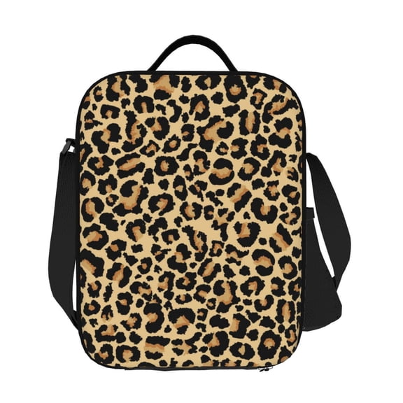 Ratiio Leopard Print Print Lunch Box - Reusable Lunch Bag Men Adult Women- Insulated LunchBox