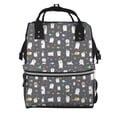 thumbnail image 1 of Ratiio Lovely Penguin Mummy Backpack - Waterproof Twill Canvas, Large Capacity Diaper Bag with Multiple Pockets and Adjustable Straps, 1 of 5