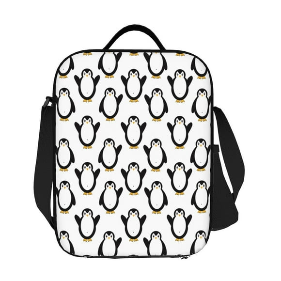Ratiio Lovely Penguin Print Lunch Box - Reusable Lunch Bag Men Adult Women- Insulated LunchBox