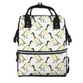 thumbnail image 1 of Ratiio Mallard Ducks Mummy Backpack - Waterproof Twill Canvas, Large Capacity Diaper Bag with Multiple Pockets and Adjustable Straps, 1 of 5