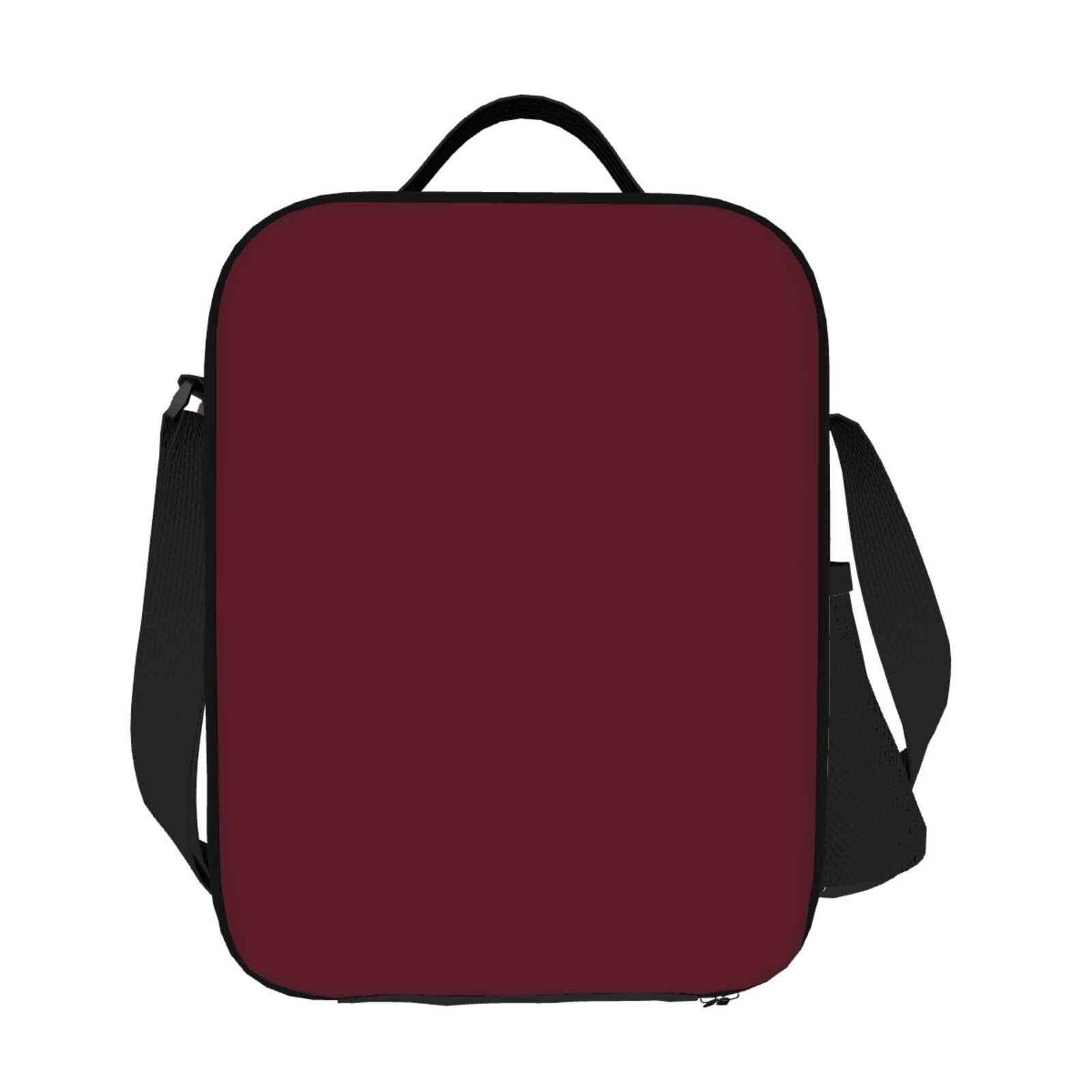Ratiio Maroon Print Lunch Box - Reusable Lunch Bag Men Adult Women- Insulated LunchBox