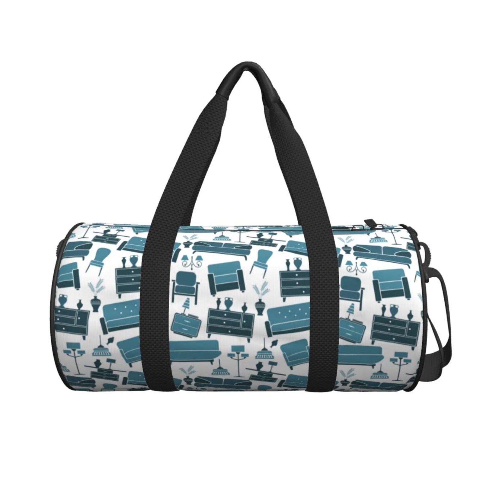 Ratiio Modern Furniture Pattern Foldable Sports Gym Bag with Wet Dry ...