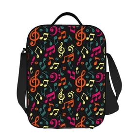 Ratiio Music Notes Print Lunch Box - Reusable Lunch Bag Men Adult Women- Insulated LunchBox