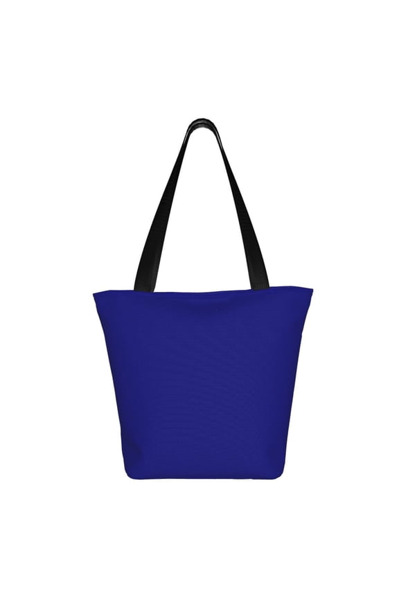 Navy Print Shoulder Bag for Women, Polyester Crossbody Purse Lightweight Handbag for Daily Travel and Casual Use