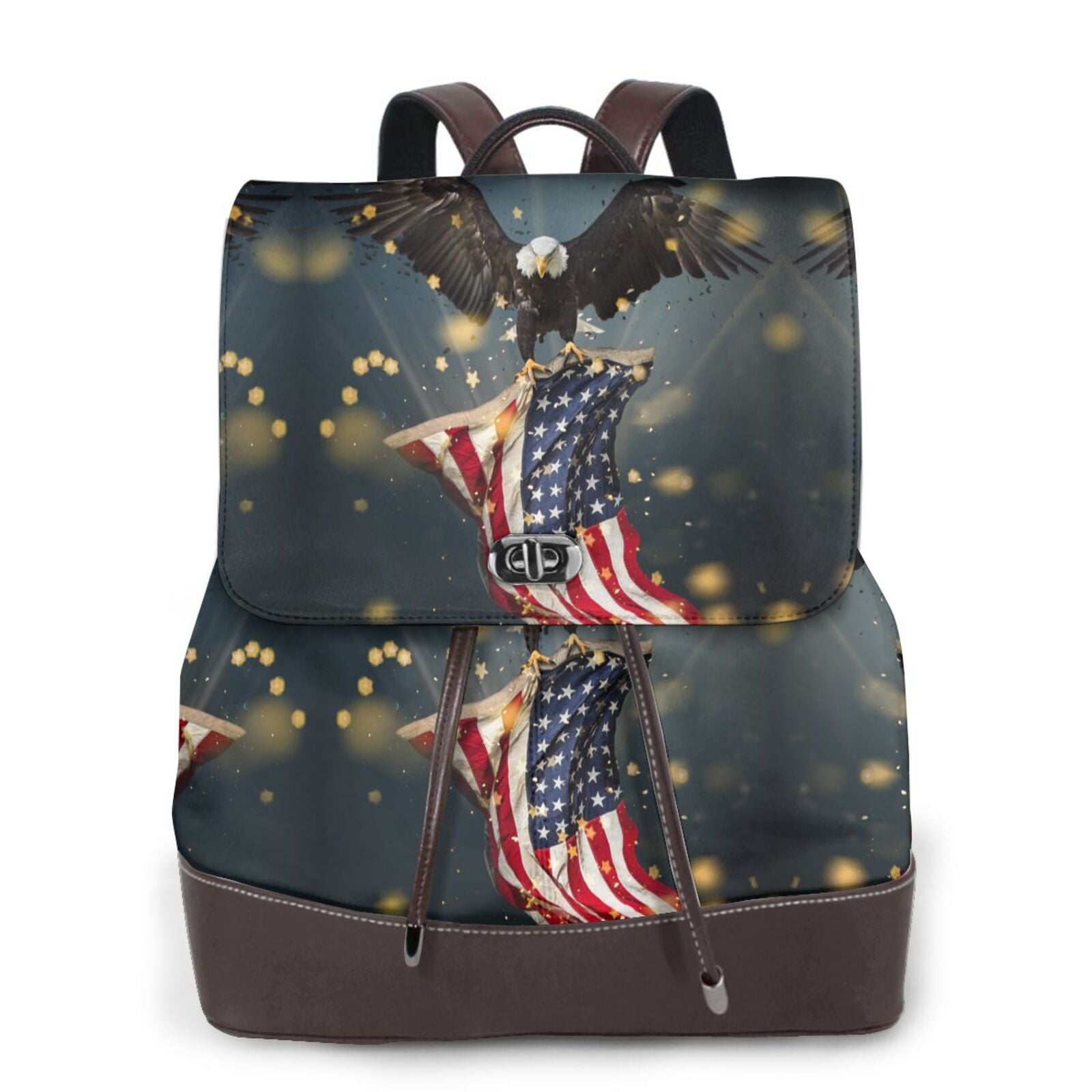 Ratiio North American Bald Eagle1 Pattern Womens Backpack Purse Leather  Backpack Purse for Women Travel Fashion Backpack Designer Ladies Shoulder  Bags - Walmart.com