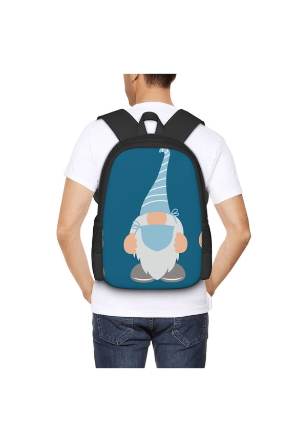 Nurse Doctor Gnomes Backpack for Men and Women - Durable 600D Oxford Cloth -Large Capacity, Water-Resistant School, Travel, and Hiking Bag