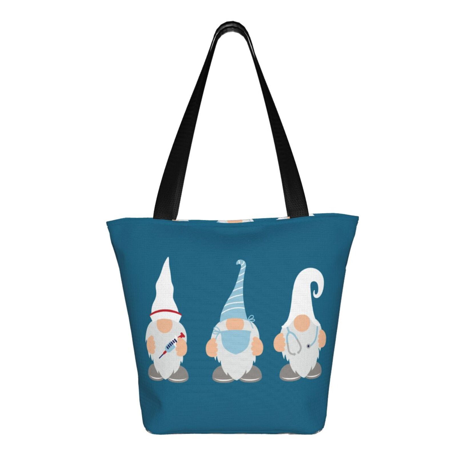 Ratiio Nurse Doctor Gnomes Print Shoulder Bag for Women, Polyester Crossbody Purse Lightweight Handbag for Daily Travel and Casual Use
