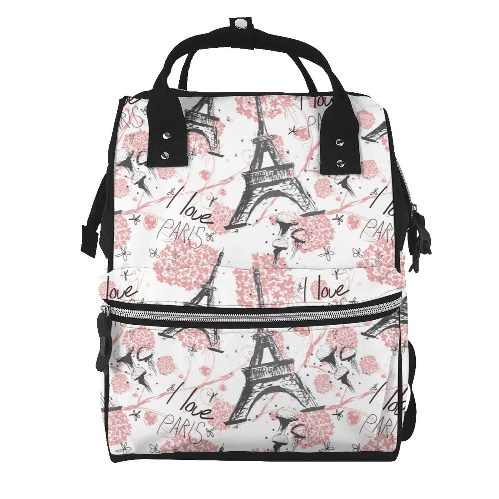 Ratiio Paris Mummy Backpack - Waterproof Twill Canvas, Large Capacity Diaper Bag with Multiple Pockets and Adjustable Straps