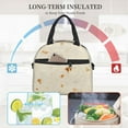 thumbnail image 1 of Ratiio Pita Tortilla Pattern Lunch Bag ,Insulated Lunch Box, Small Leakproof Cooler Food Lunch Containers Reusable High Capacity Lunch Tote Bags, 1 of 6