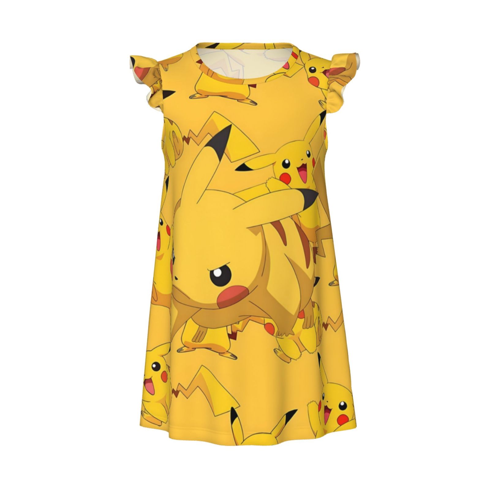 Ratiio Pokemon Print Girls Nightgowns, Princess Pajama Dresses for ...
