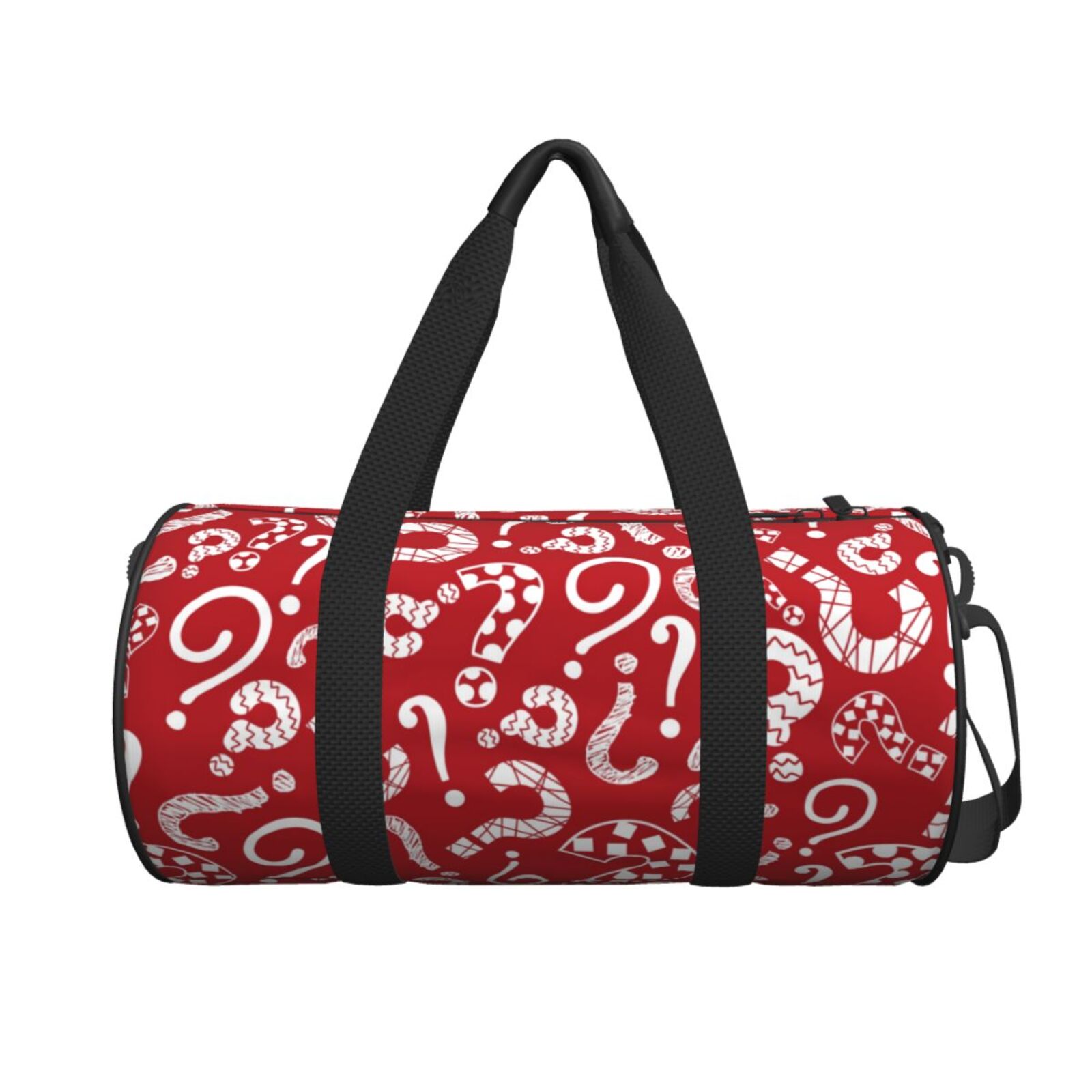 Ratiio Question Marks1 Pattern Foldable Sports Gym Bag with Wet Dry ...