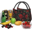 thumbnail image 1 of Ratiio Roses Pattern Portable Insulation Lunch Bag, Insulated Food Delivery Bag, Meal Grocery Tote Insulation Bag Large Capacity Reusable Warming Bag, 1 of 6