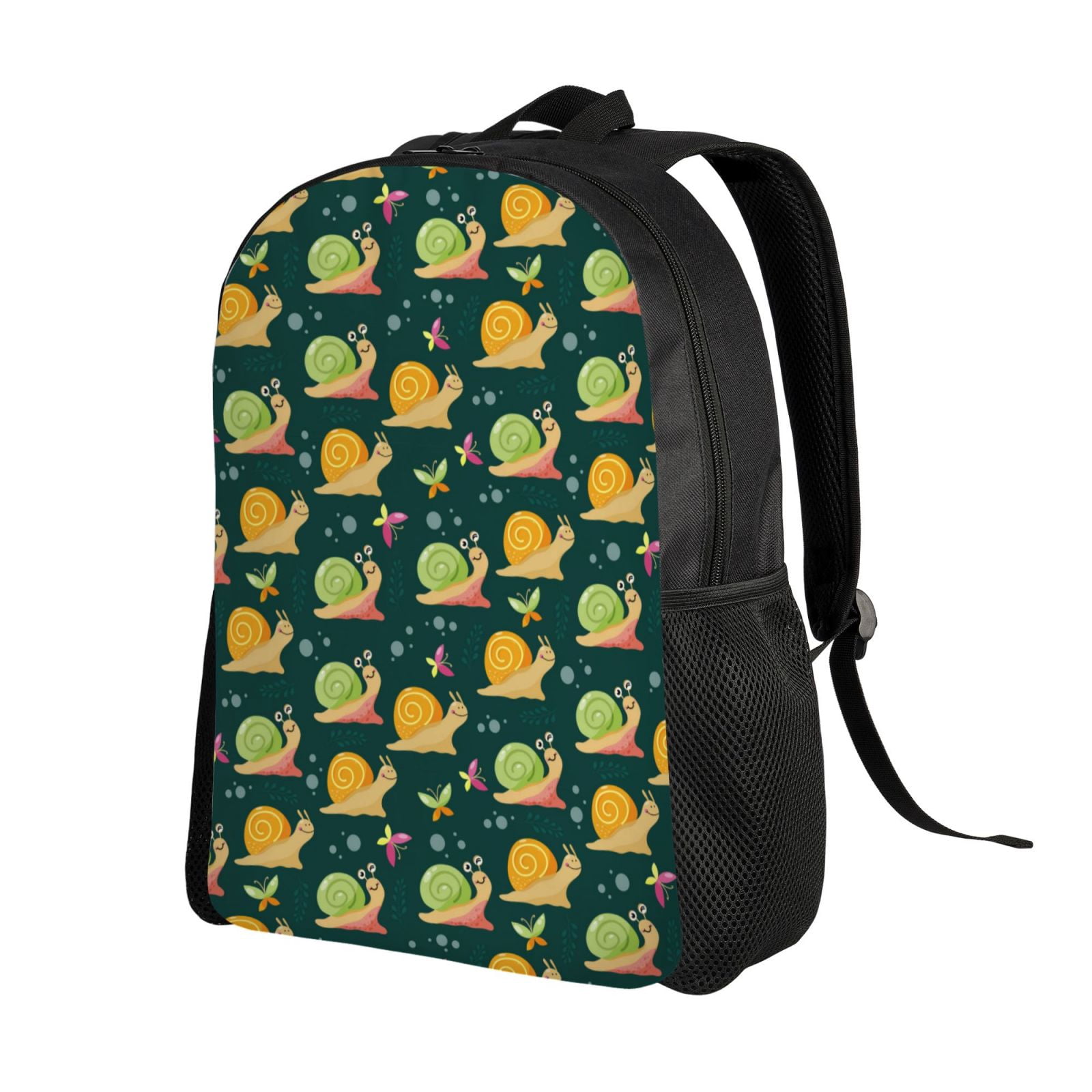 Ratiio Snails And Butterfies Print Backpack with Padded 15-inch Laptop ...