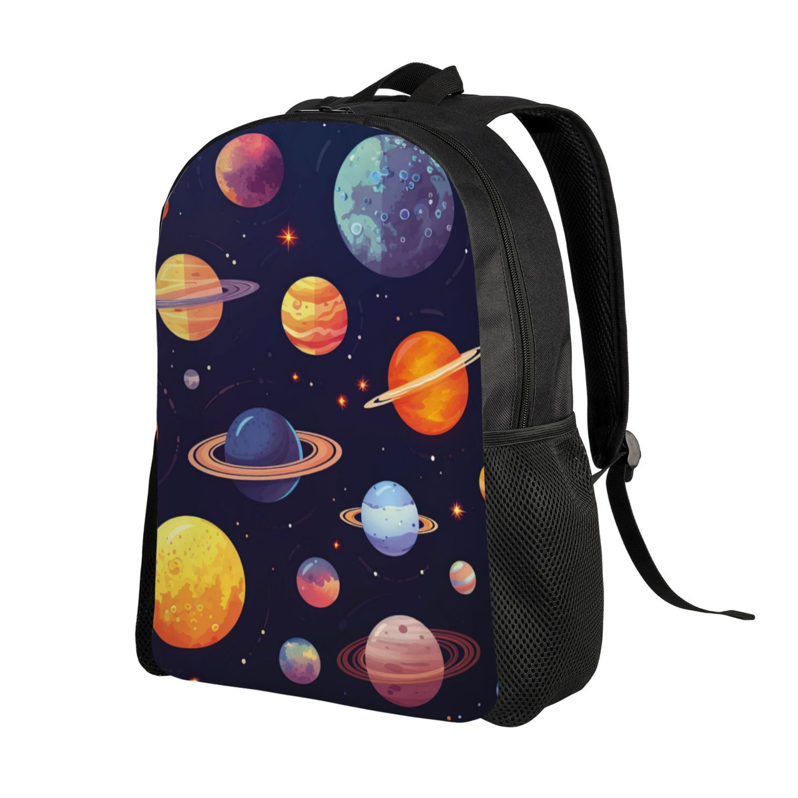 Ratiio Space Planet Print Backpack with Padded 15-inch Laptop Sleeve ...