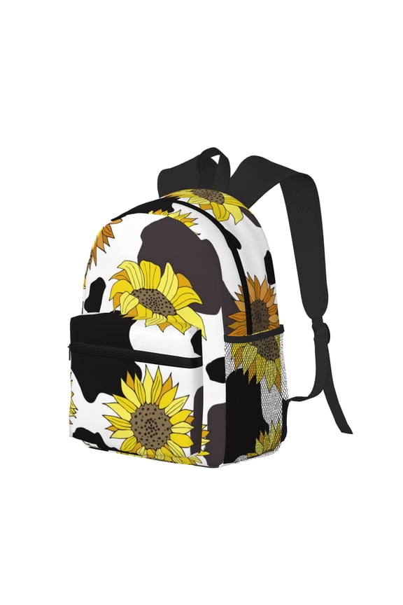 Sunflowers Country Print Casual Backpack for Men and Women, Water Resistant Oxford Fabric School Bag Lightweight Travel Daypack