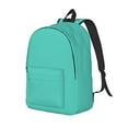 thumbnail image 1 of Ratiio Teal Turquoise Print Canvas Backpack for Women & Men Retro Aesthetic Rucksack Basic Backpack for High School/College Students Travel Laptop Bag, 1 of 5