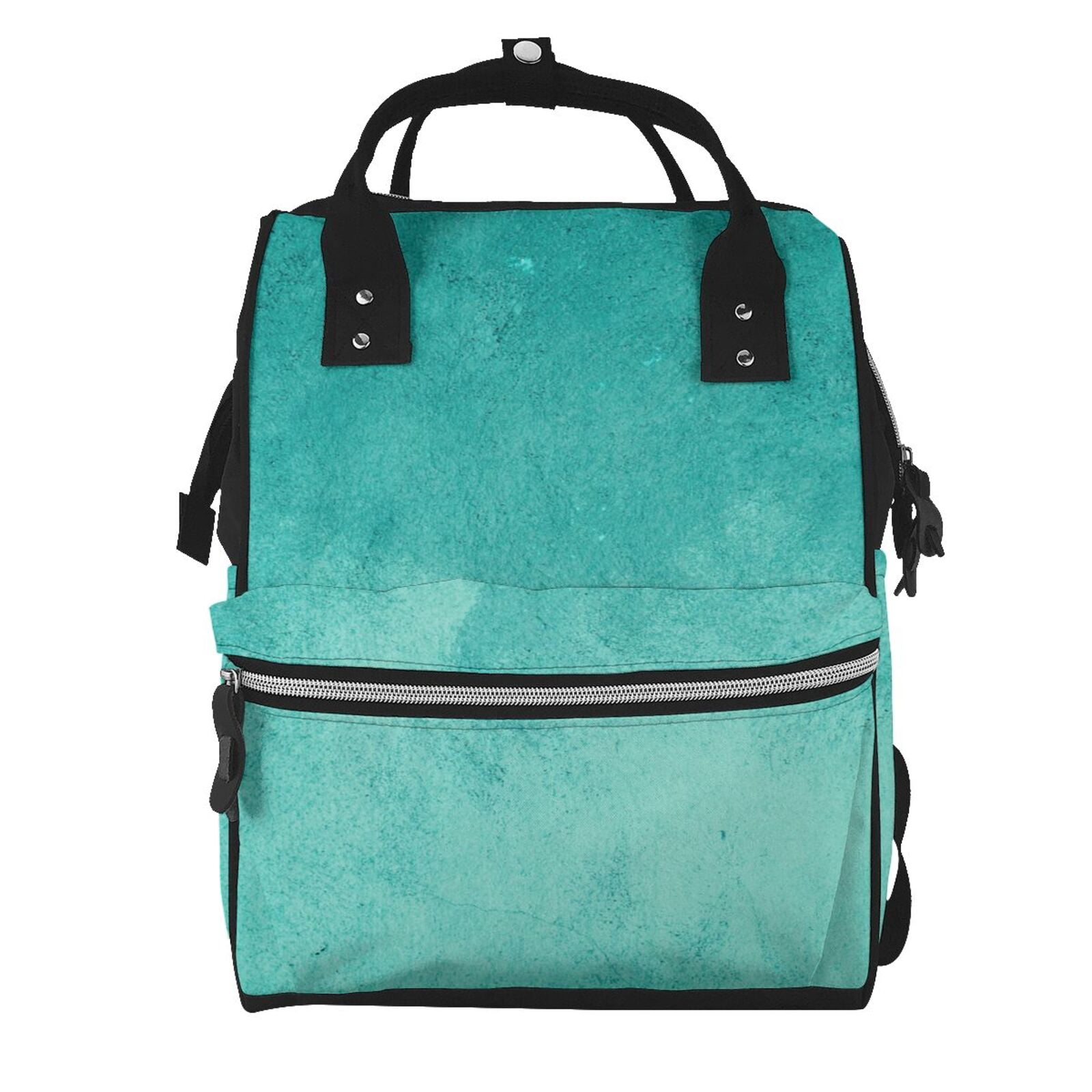 Ratiio Teal Turquoise1 Mummy Backpack - Waterproof Twill Canvas, Large Capacity Diaper Bag with Multiple Pockets and Adjustable Straps