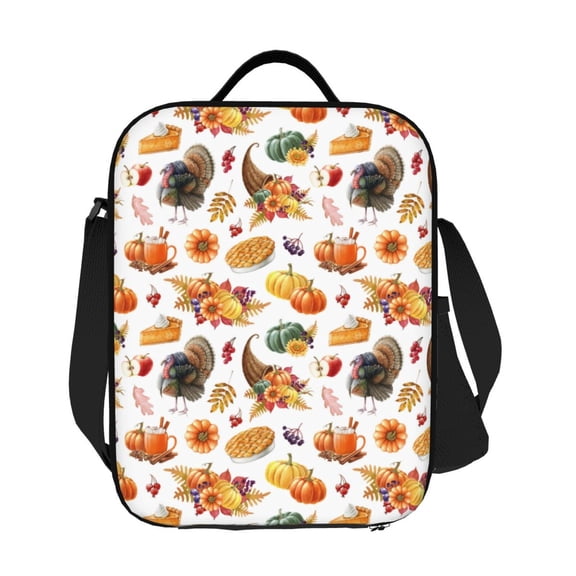 Ratiio Thanksgiving Turkeys 1 Print Lunch Box - Reusable Lunch Bag Men Adult Women- Insulated LunchBox
