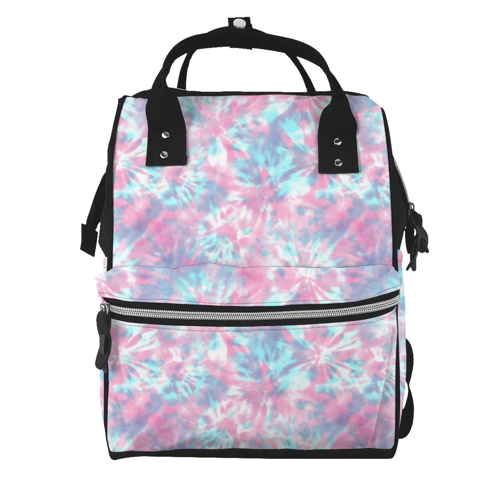 Ratiio Tie Dye Mummy Backpack - Waterproof Twill Canvas, Large Capacity Diaper Bag with Multiple Pockets and Adjustable Straps