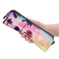 thumbnail image 1 of Ratiio Tropical Palm Tree at Sunset Pattern Leather Pencil Case, Pencil Pouch with Durable Zipper, Compact and Stylish Organizer for Stationery, Art Supplies, Travel Essentials, 1 of 8