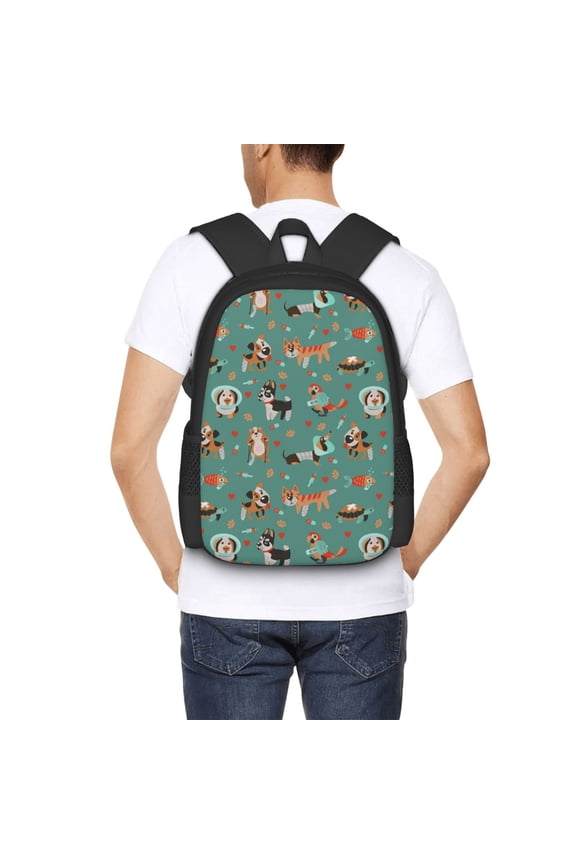 Veterinary Clinics Backpack for Men and Women - Durable 600D Oxford Cloth -Large Capacity, Water-Resistant School, Travel, and Hiking Bag