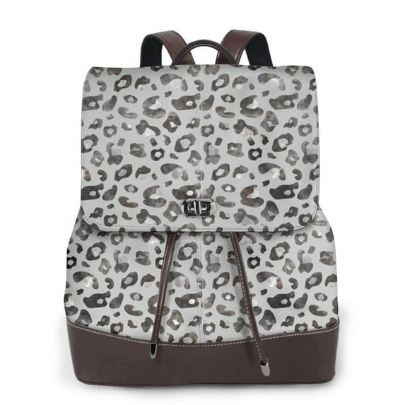 Ratiio Wild Animal Leopard Print Pattern Womens Backpack Purse Leather Backpack Purse for Women Travel Fashion Backpack Designer Ladies Shoulder Bags
