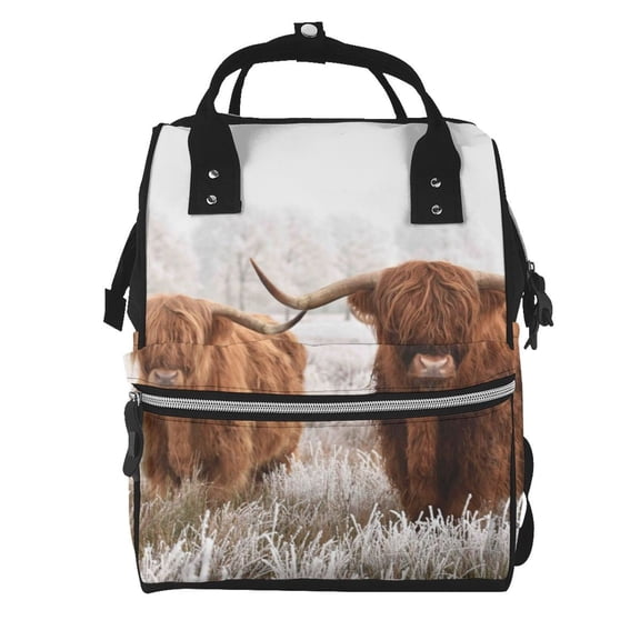 Ratiio Yak Mummy Backpack - Waterproof Twill Canvas, Large Capacity Diaper Bag with Multiple Pockets and Adjustable Straps