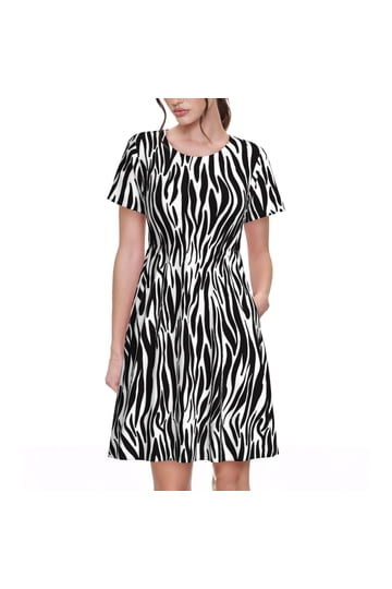 sachin and babi light blue dress Roberta Zebra Print Satin Mini Dress