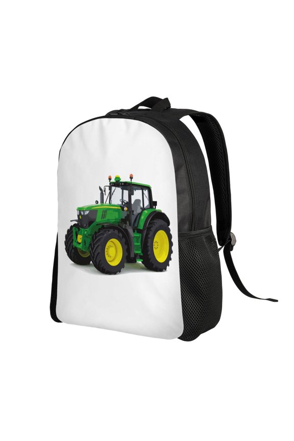 big farm tractor Print Backpack with Padded 15-inch Laptop Sleeve- Spacious and Durable Daypack for Work and Travel