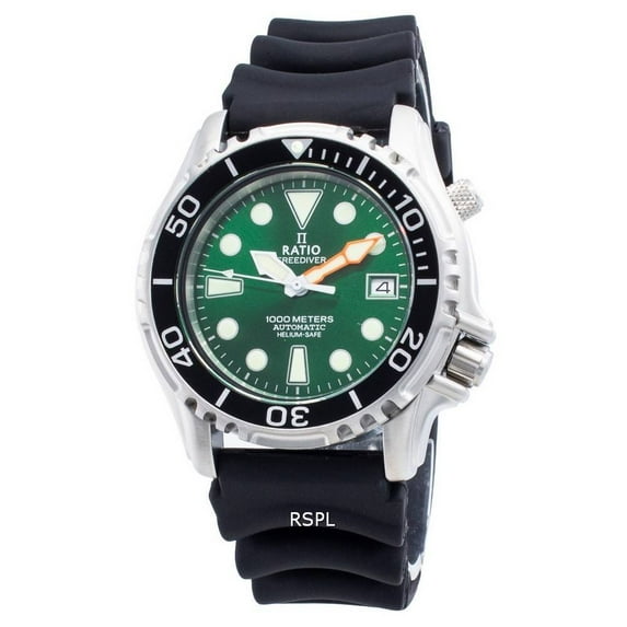 Ratio FreeDiver Helium Safe 1000M Stainless Steel Automatic 1066KE20-33VA-GRN Men's Watch