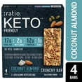 thumbnail image 1 of Ratio Crunchy Bar, Coconut Almond, 12g Protein, Keto Friendly, 5.8 OZ (4 Bars), 1 of 10