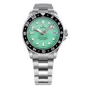 Ratio FreeDiver GMT Series Sapphire Stainless Steel Green Dial Automatic RTF059 200M Mens Watch