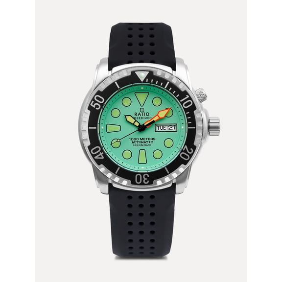 Ratio FreeDiver Helium-Safe 1000M Sapphire Automatic 1068HA90-34VA-MGRN Men's Watch