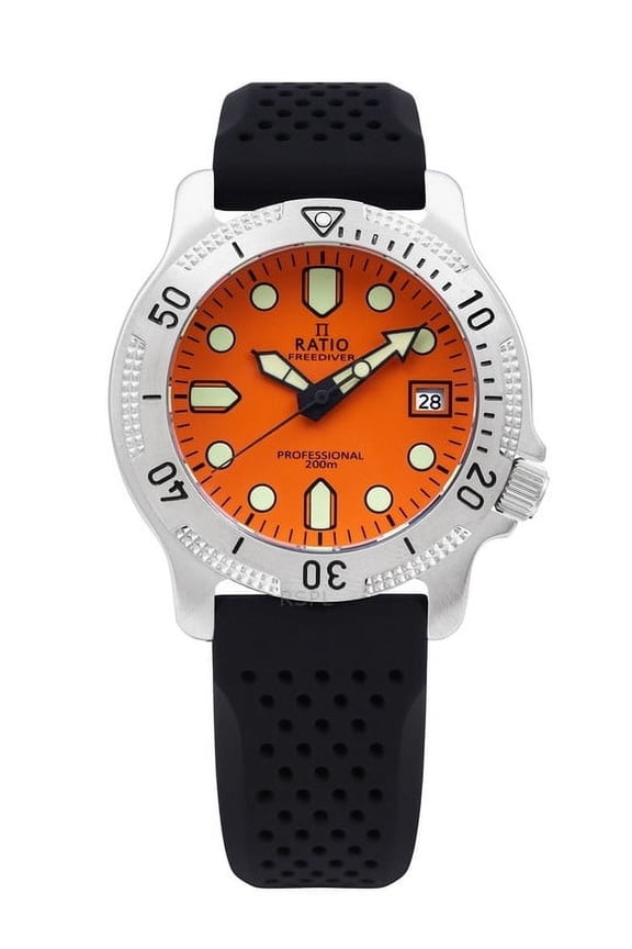 FreeDiver Professional Sapphire Orange Dial Quartz RTF025 200M Men's Watch