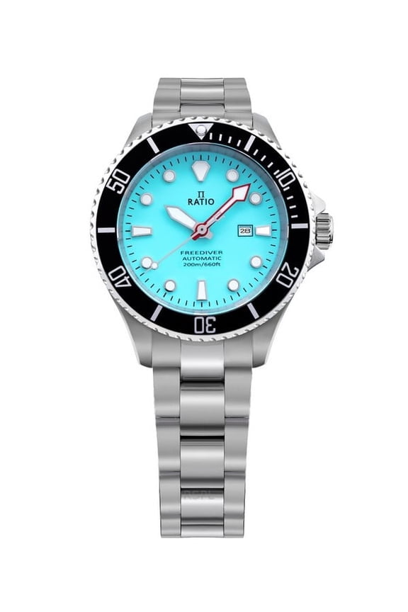 FreeDiver Sapphire Stainless Steel Ice Blue Dial Automatic RTFL837 200M Women's Watch