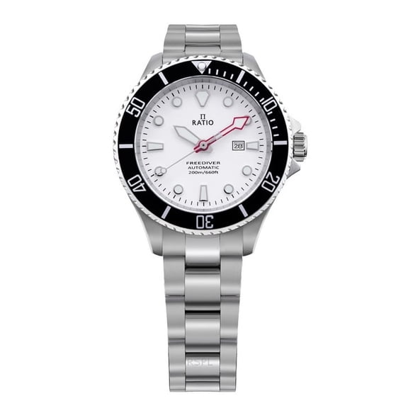 Ratio Women's Stainless Steel White Dial Automatic Wristwatch, RTFL833